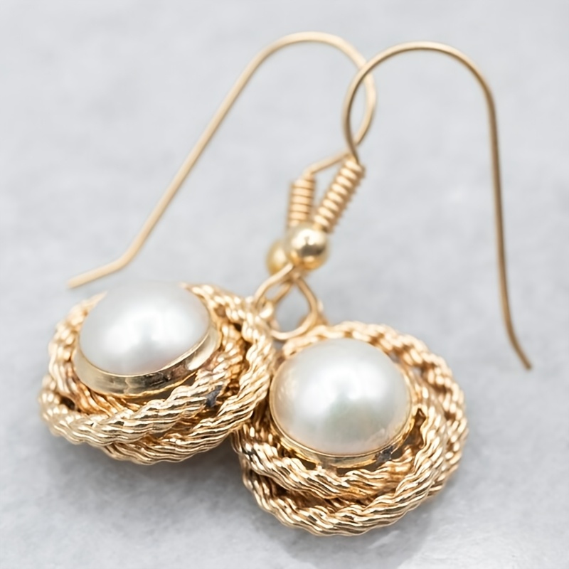 Women's Elegant Round Drop Dangle Earrings